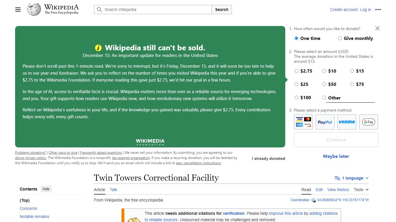 Twin Towers Correctional Facility - Wikipedia
